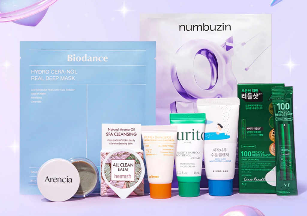 k glow beauty bag - 8 piezas