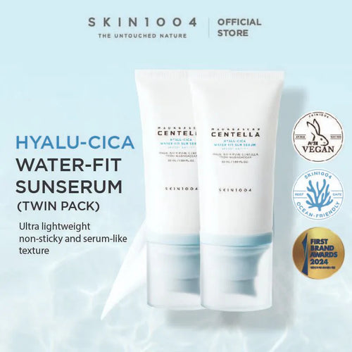 SKIN 1004 Hyalu-Cica Water-Fit Sun Serum SPF50 Twin pack