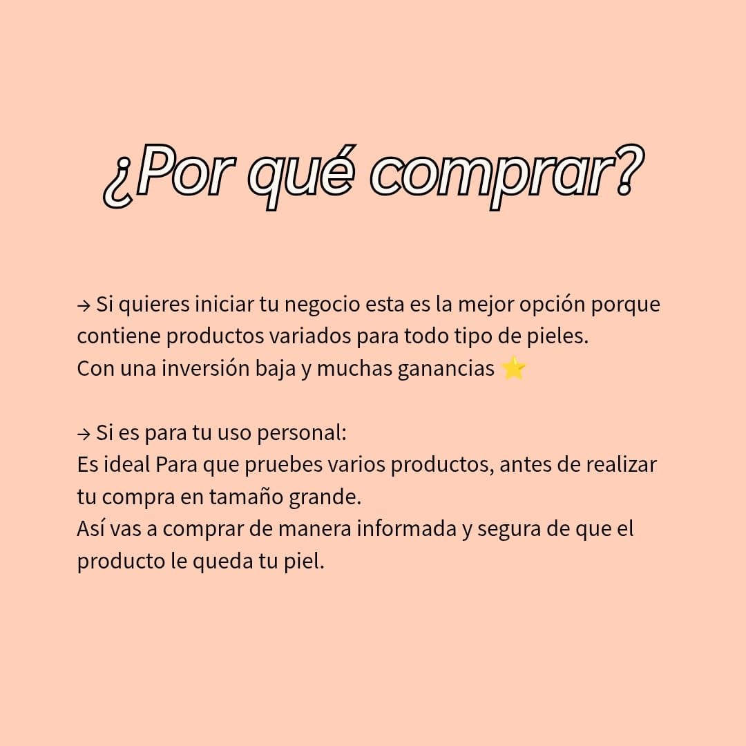 Lote skincare mini 🌸